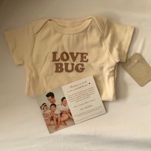 Tenth and pine Organic Cotton bodysuit-Love Bug